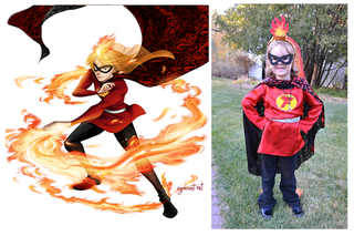 Illustration for article titled Artist transforms little girls in superhero costumes into super art